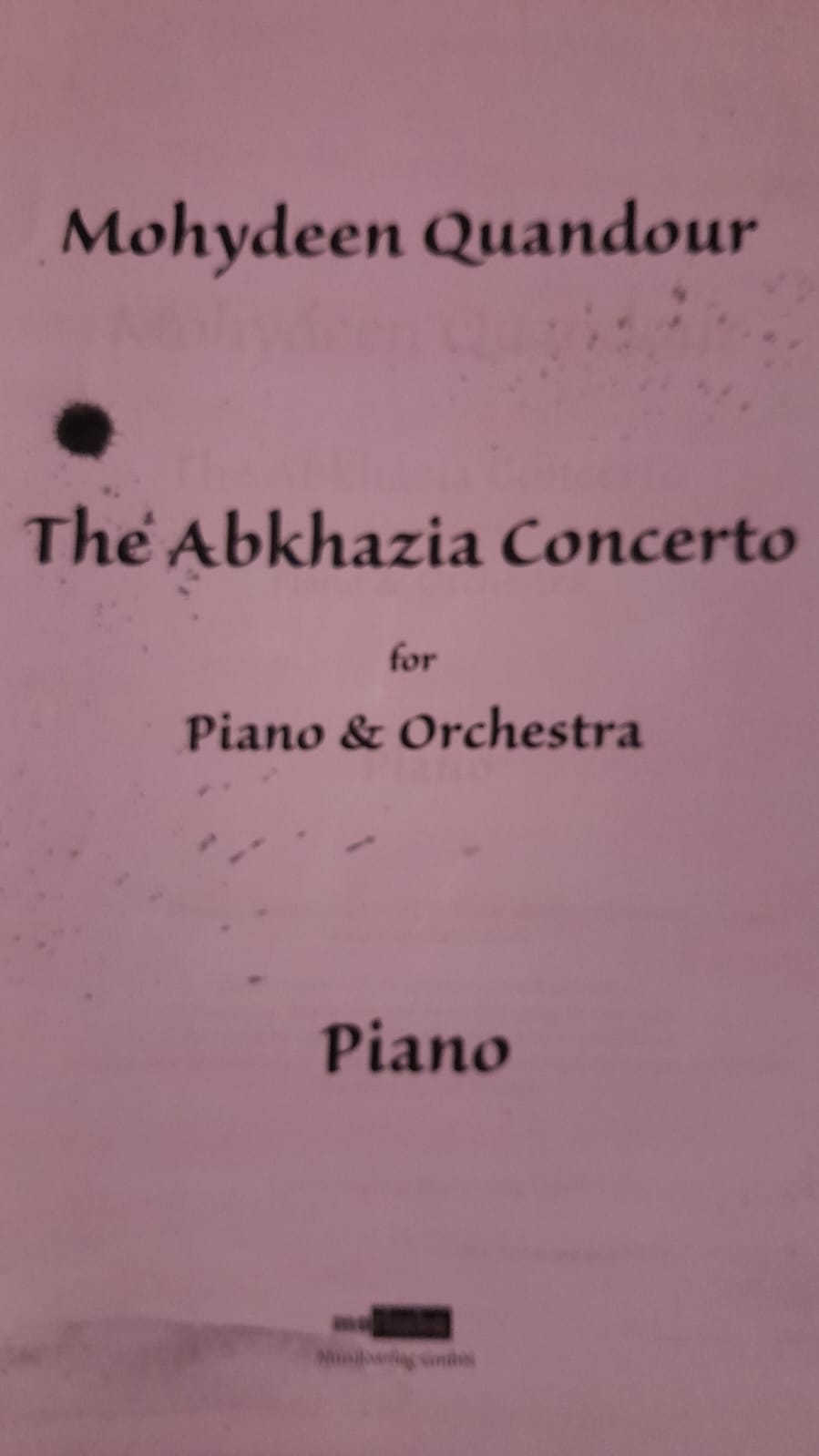 The Abkhazia Concerto for Piano & Orchestra (Piano) 2