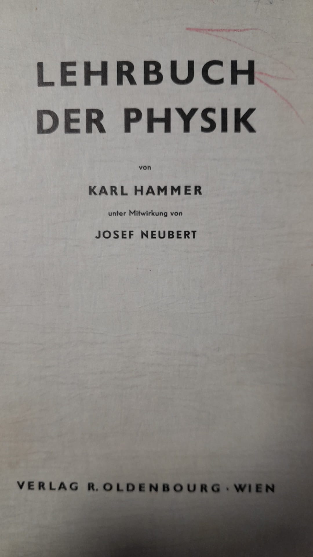 Lehruch Der Physik - Fizik Ders Kitabı
