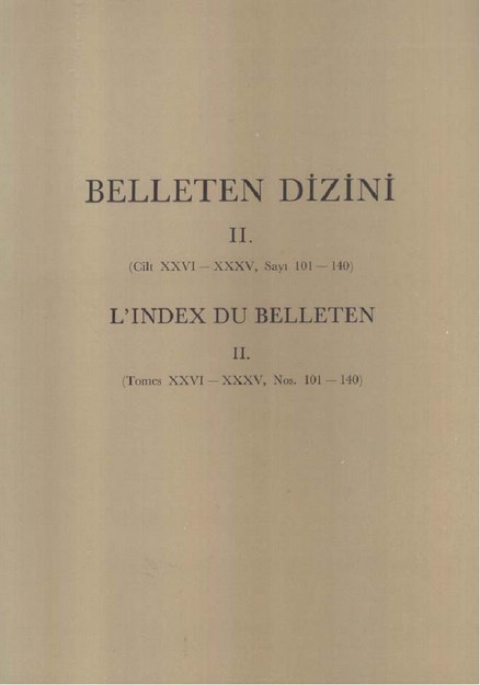Belleten Dizini-2  