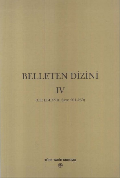 Belleten  Dizini-4