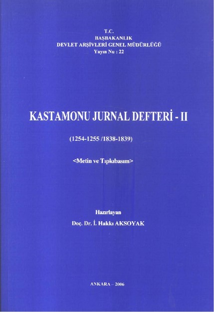 Kastamonu Jurnal Defteri - 2