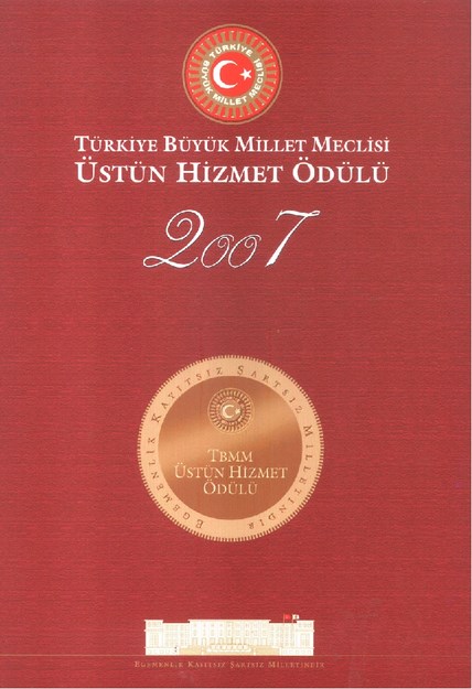 T.B.M.M. Üstün Hizmet Ödülü  2007
