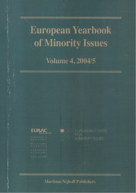 EUROPEAN YEARBOOK OF MINORITY ISSUES   -  VOLUME 4 2004/5
