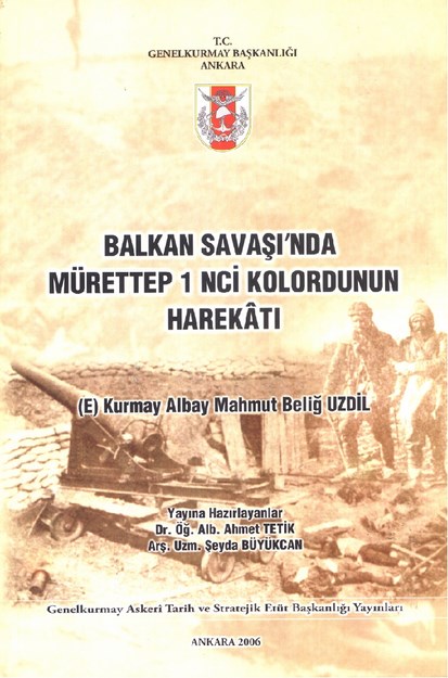 Balkan Savaşında Mürettep 1. Kolordunun Harekatı