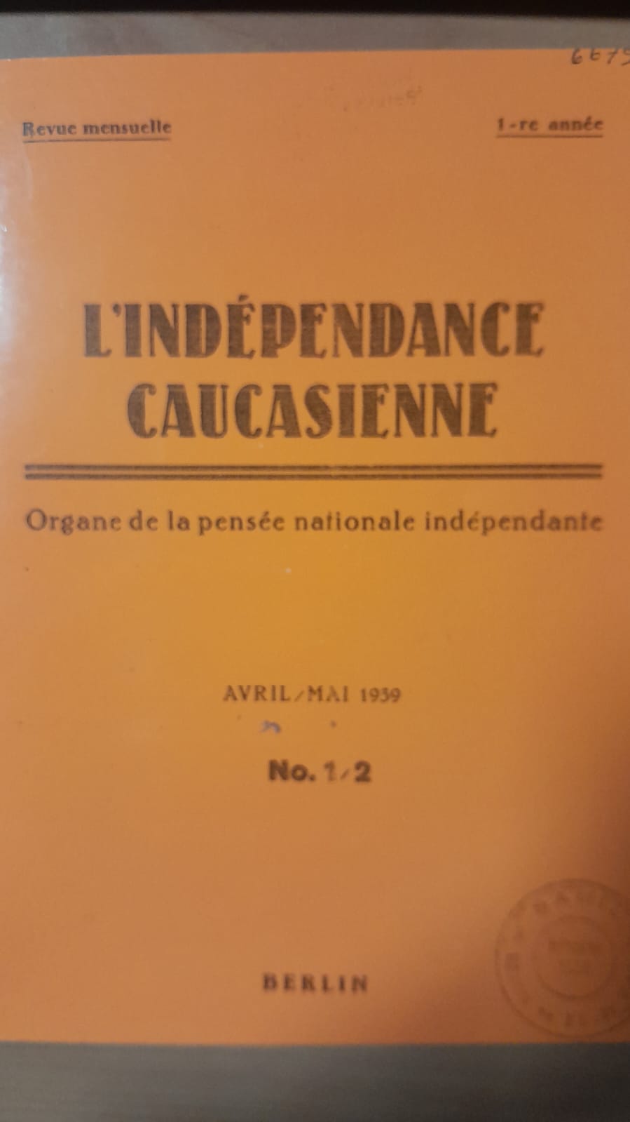 L'Indépendance Caucasienne - Kafkas Bağımsızlığı