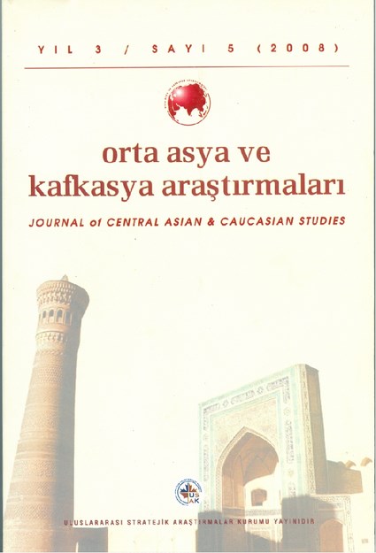 Orta Asya ve Kafkasya Araştırmaları Sayı-5