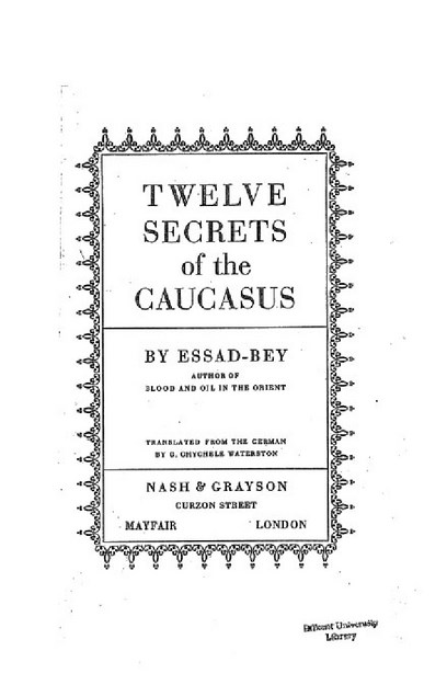 TWELVE SECRETS OF THE CAUCASUS