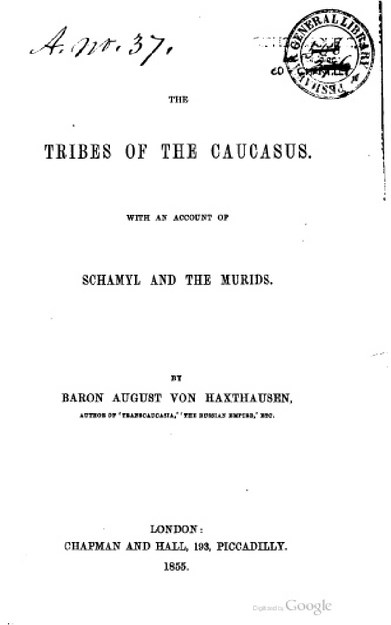 THE TRİBES OF THE CAUCASUS