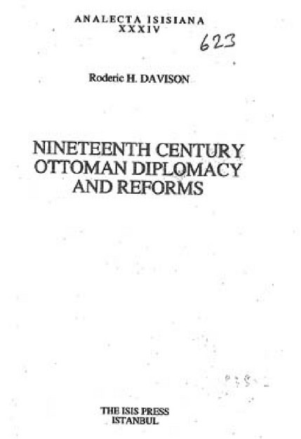 NINETEENTH CENTURY OTTOMAN DIPLOMACY AND REFORMS