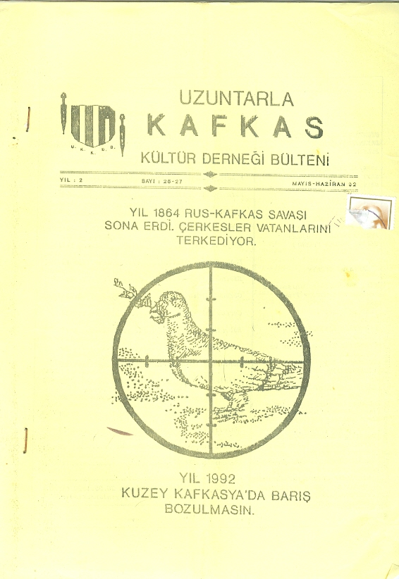Uzuntarla Kafkas Kültür Derneği Haber Bülteni Sayı-26-27