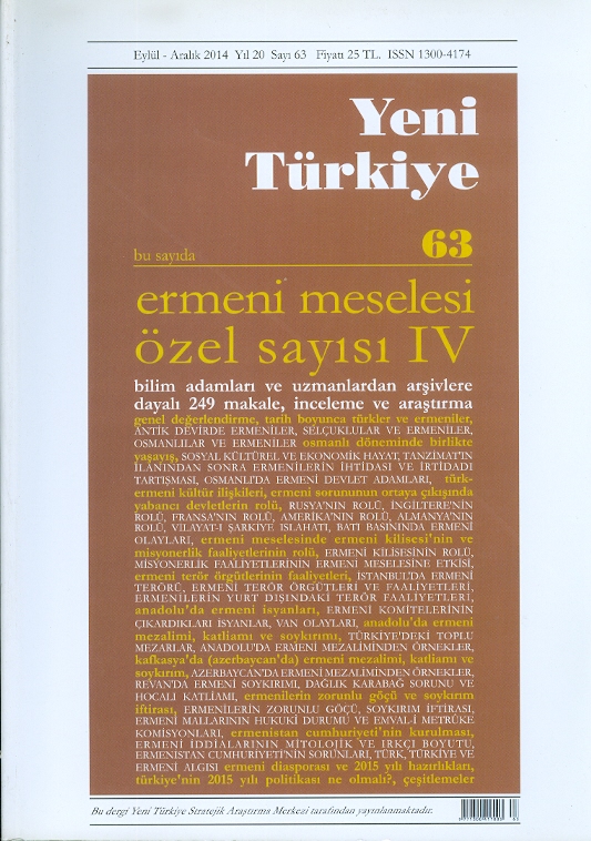 Yeni Türkiye Ermeni Meselesi Özel Sayısı-4