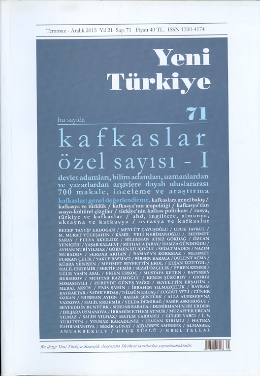 Yeni Türkiye Kafkaslar Özel Sayısı-1