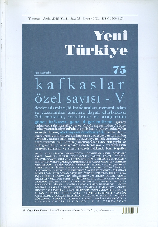 Yeni Türkiye Kafkaslar Özel Sayısı-5