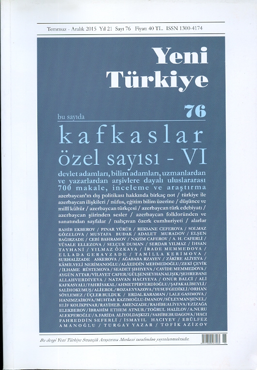 Yeni Türkiye Kafkaslar Özel Sayısı-6
