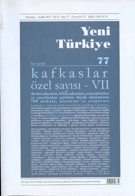 Yeni Türkiye Kafkaslar Özel Sayısı-7
