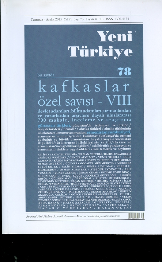 Yeni Türkiye Kafkaslar Özel Sayısı-8