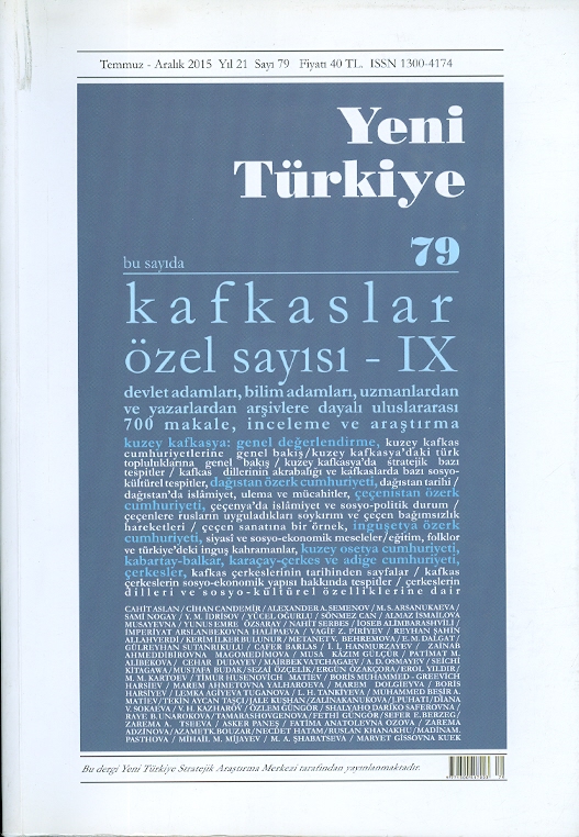 Yeni Türkiye Kafkaslar Özel Sayısı-9