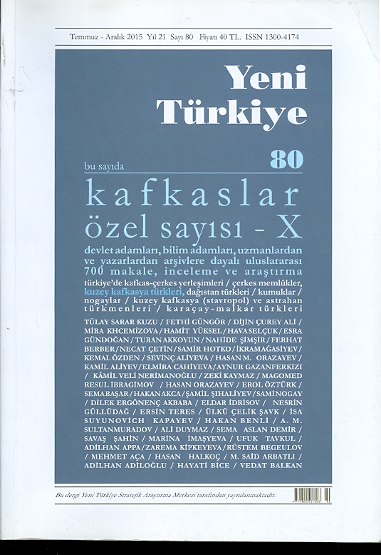 Yeni Türkiye Kafkaslar Özel Sayısı-10