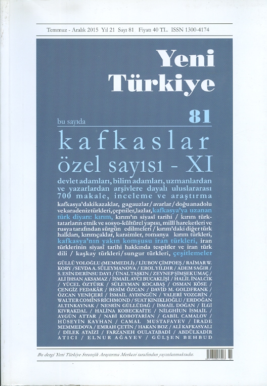 Yeni Türkiye Kafkaslar Özel Sayısı-11