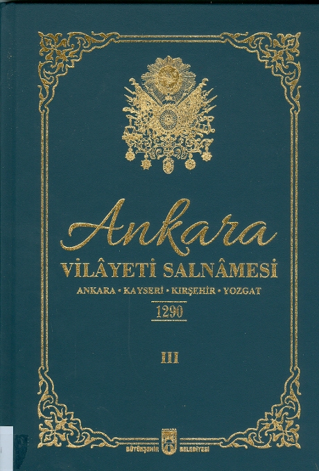Ankara Vilayeti Salnamesi 1290