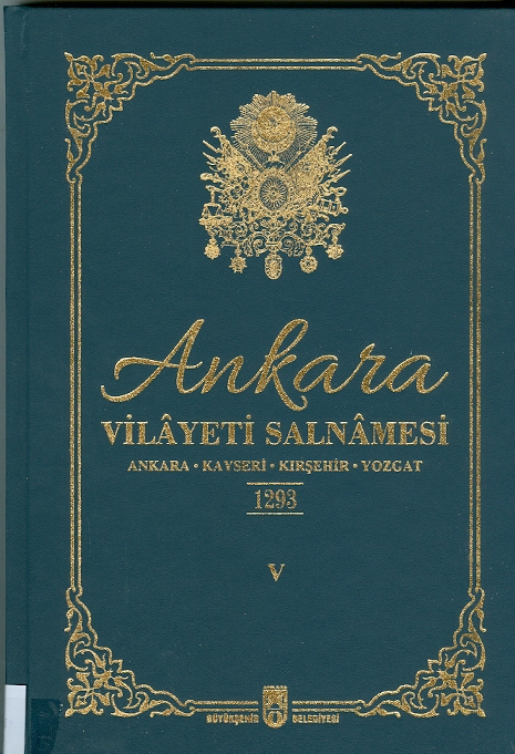 Ankara Vilayeti Salnamesi 1293