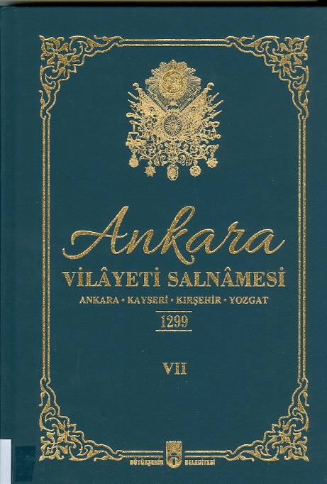 Ankara Vilayeti Salnamesi 1299