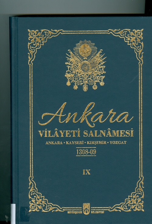 Ankara Vilayeti Salnamesi 1308-09