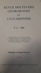 Revue Des Etudes Georgiennes Et Caucasiennes No:3 