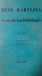 Revue de Kartvelologie Vol. XXXI