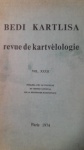 Revue de Kartvelologie Vol. XXXII