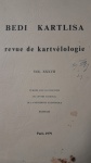 Revue de Kartvelologie Vol. XXXVII