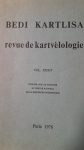 Revue de Kartvelologie Vol. XXXIV