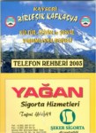 Kayseri Telefon Rehberi 2003