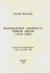 Balkanlar' dan Anadolu' ya Yönelik Göçler  1878-1890