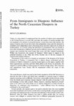 From Immigrants to Diaspora: Influence of the North Caucasian Diaspora in Turkey