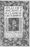ATLAS OF ANCIENT CLASSICAL GEOGRAPHY