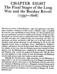 THE FINAL STAGES OF THE LONG WAR AND THE BOCSKAY REVOLT 1597-1606