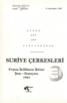 Suriye Çerkesleri Fransa İstihbarat Birimi Şam - Kuneytra 1935