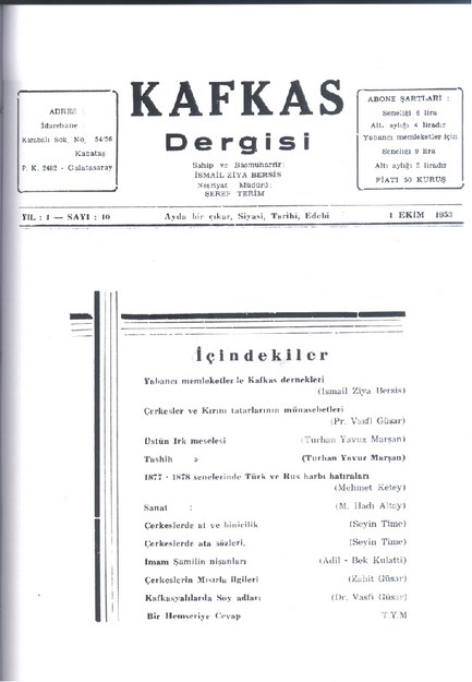 Kafkas Dergisi Sayı-10