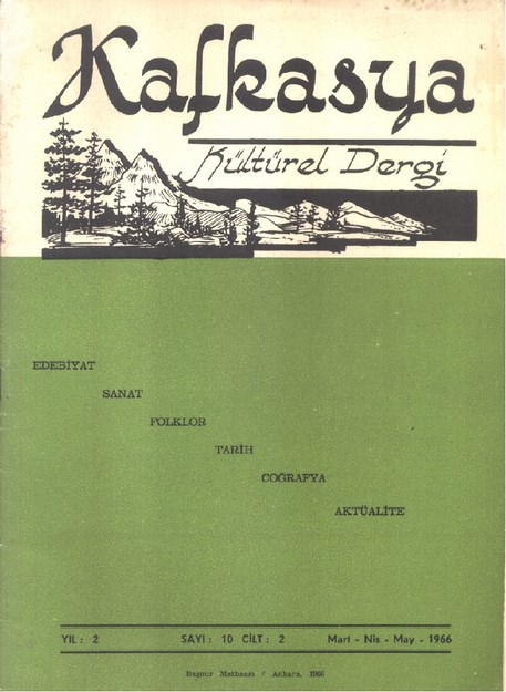 Kafkasya Kültürel Dergi Sayı-10
