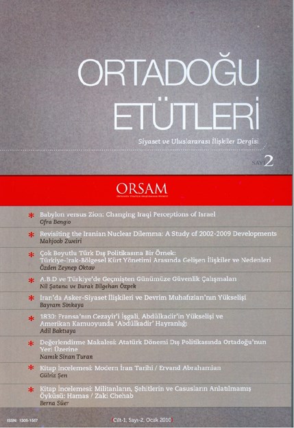 Ortadoğu Etütleri Cilt-1/Sayı-2