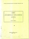 Eski Anadolu Dillerine Giriş